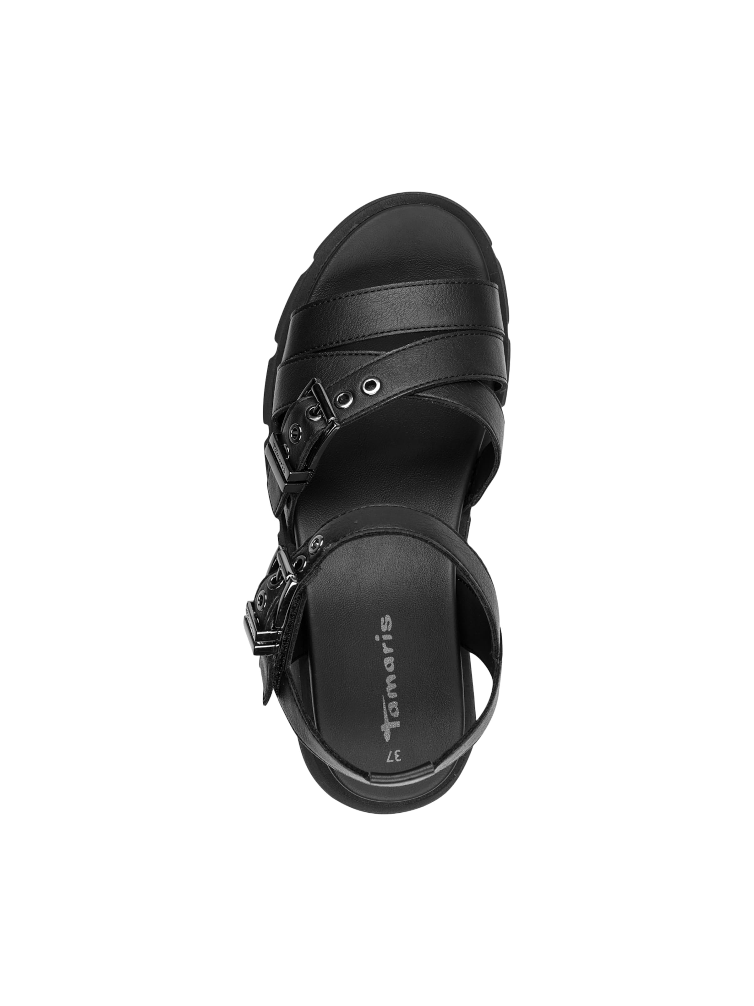 Tamaris Sandaal 'Riemchensandalen' in Zwart