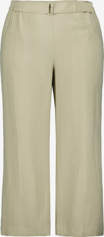 Ulla Popken Loosefit Bundfaltenhose 'Mary' in Beige: predná strana