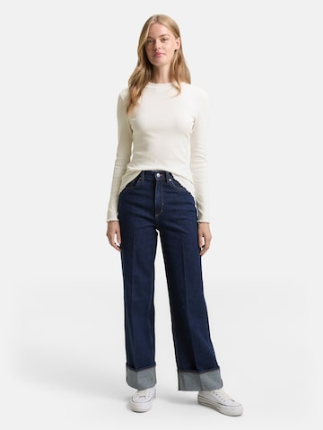 TOM TAILOR DENIM Tričko - Biela