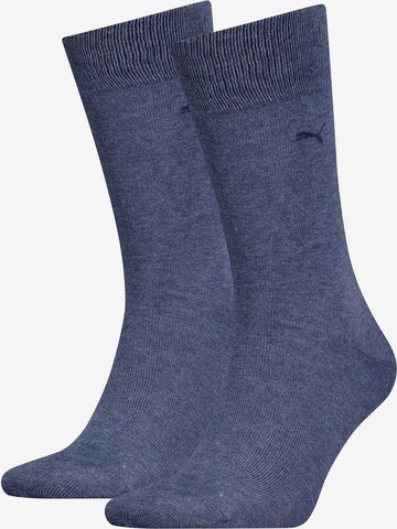 PUMA Athletic Socks in Blue: front