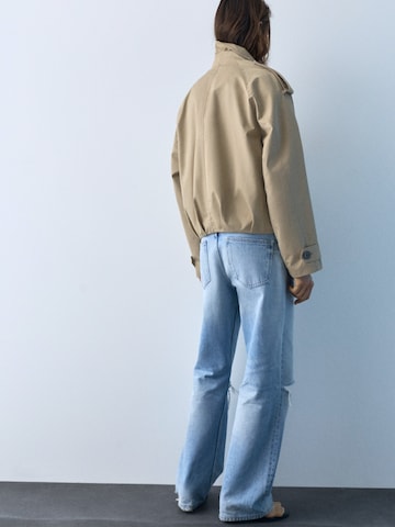 Pull&Bear Between-seasons coat in Beige