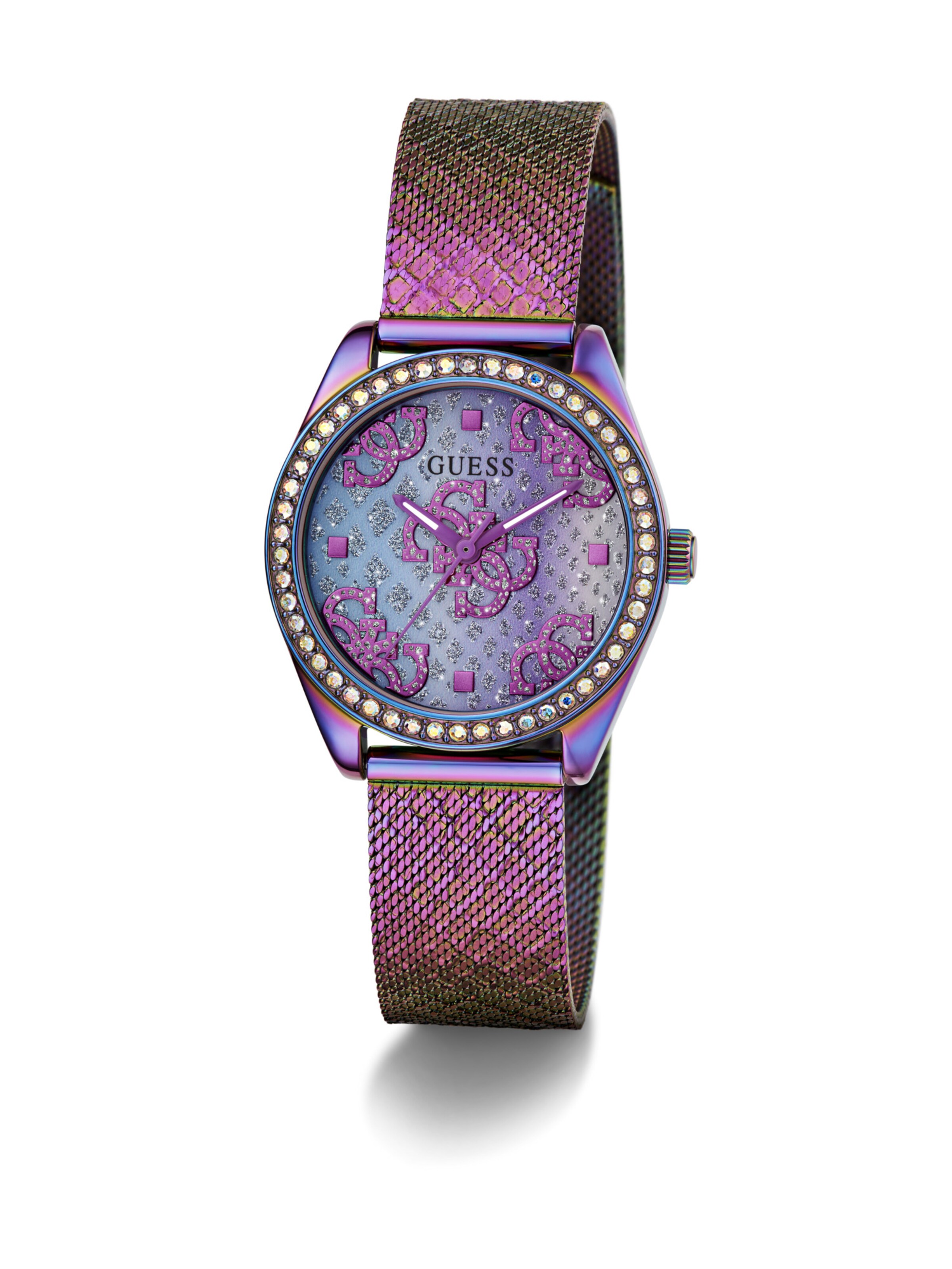 GUESS Analog watch 'BOA' in Purple
