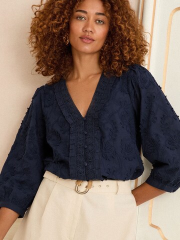 Camicia da donna di love & roses in blu