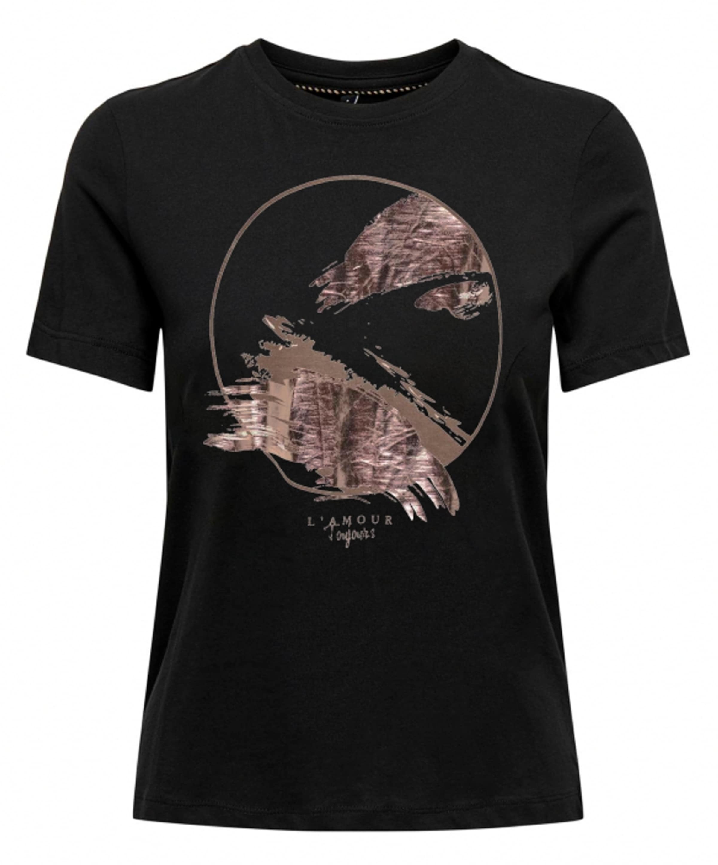 ONLY Μπλουζάκι 'KITA' σε μαύρο: μπροστά