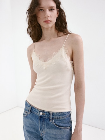 MANGO Overdel 'ROMA' i beige: forside