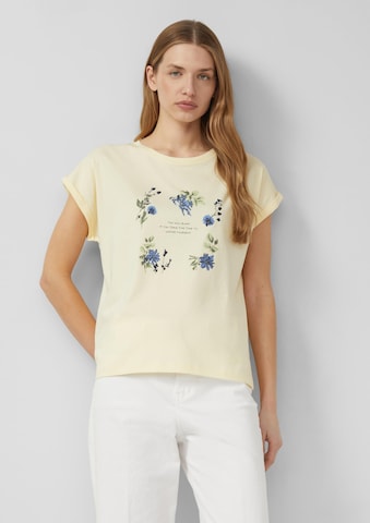 T-shirt s.Oliver en jaune : devant