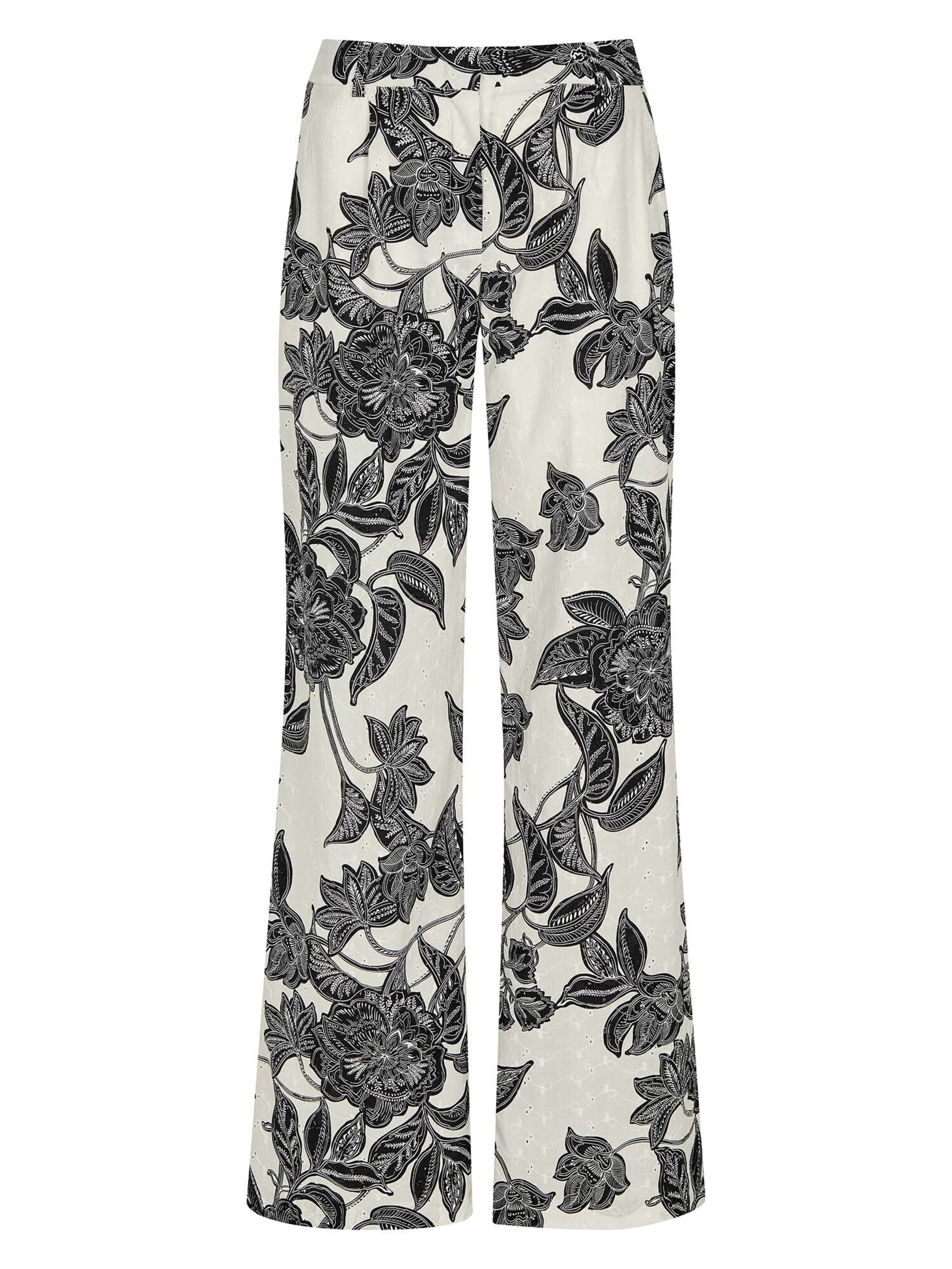 Loosefit Pantalon à pince MADELEINE en blanc : devant