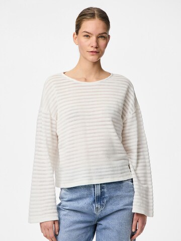 PIECES Shirt 'MANILLA' in Wit: voorkant