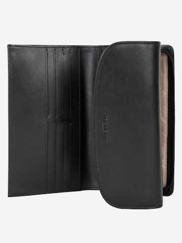 LANCASTER Paris Portemonnee 'Lancaster Portefeuille dos à dos Paris PM Noir' in Zwart