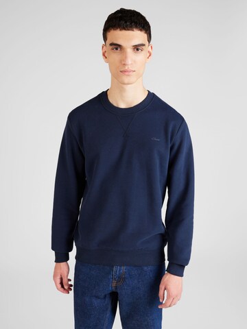 Sweat-shirt s.Oliver en bleu : devant