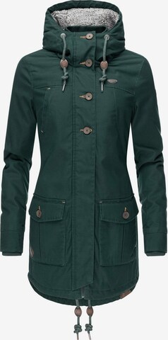 Ragwear Between-seasons coat 'Jane' in Green