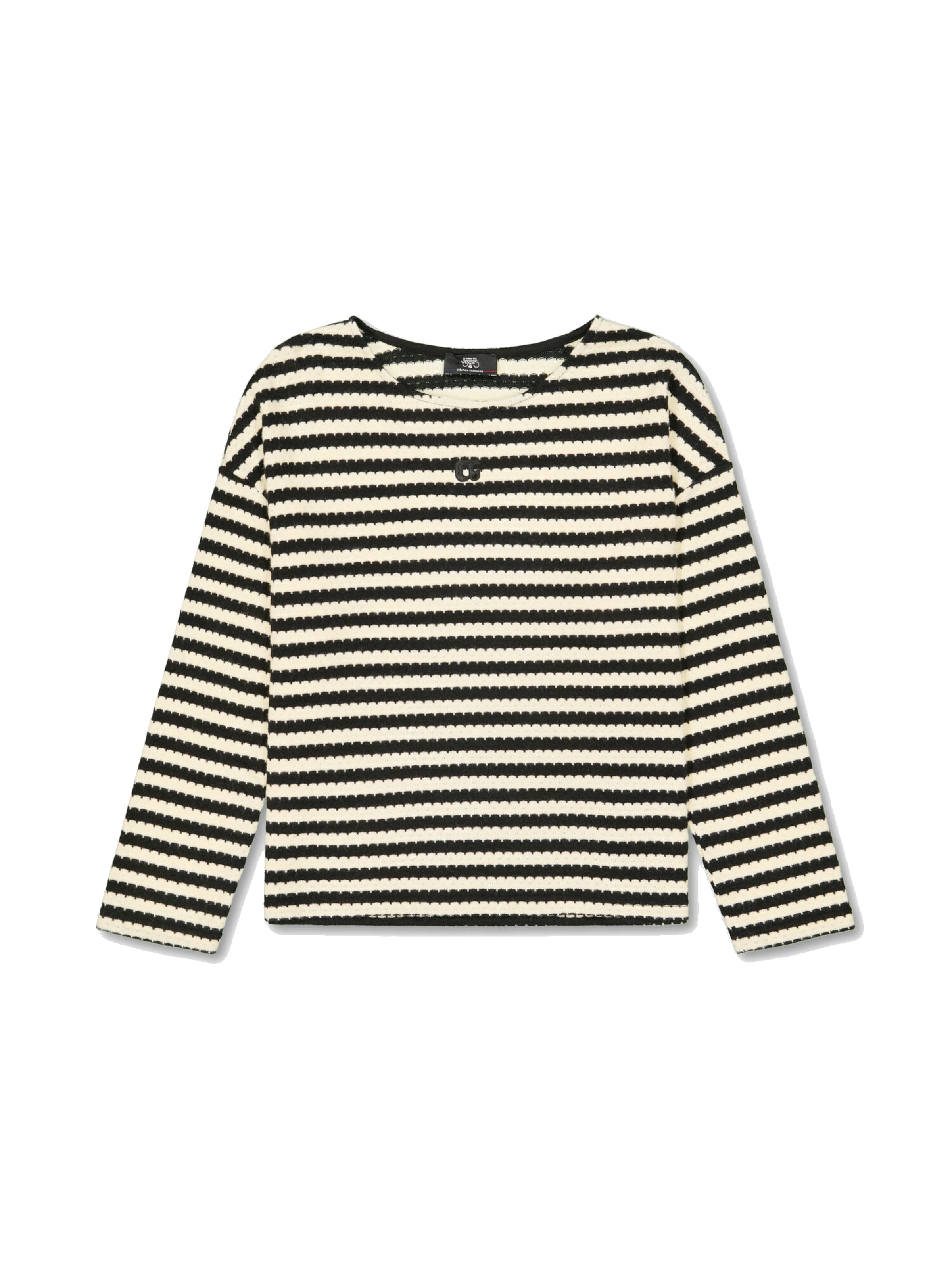 Le Temps Des Cerises Shirt in Geel: voorkant
