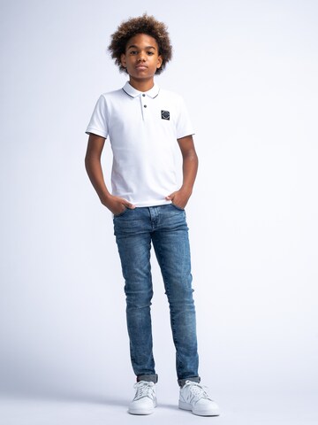 Petrol Industries Shirt 'Aloha' in Wit: voorkant
