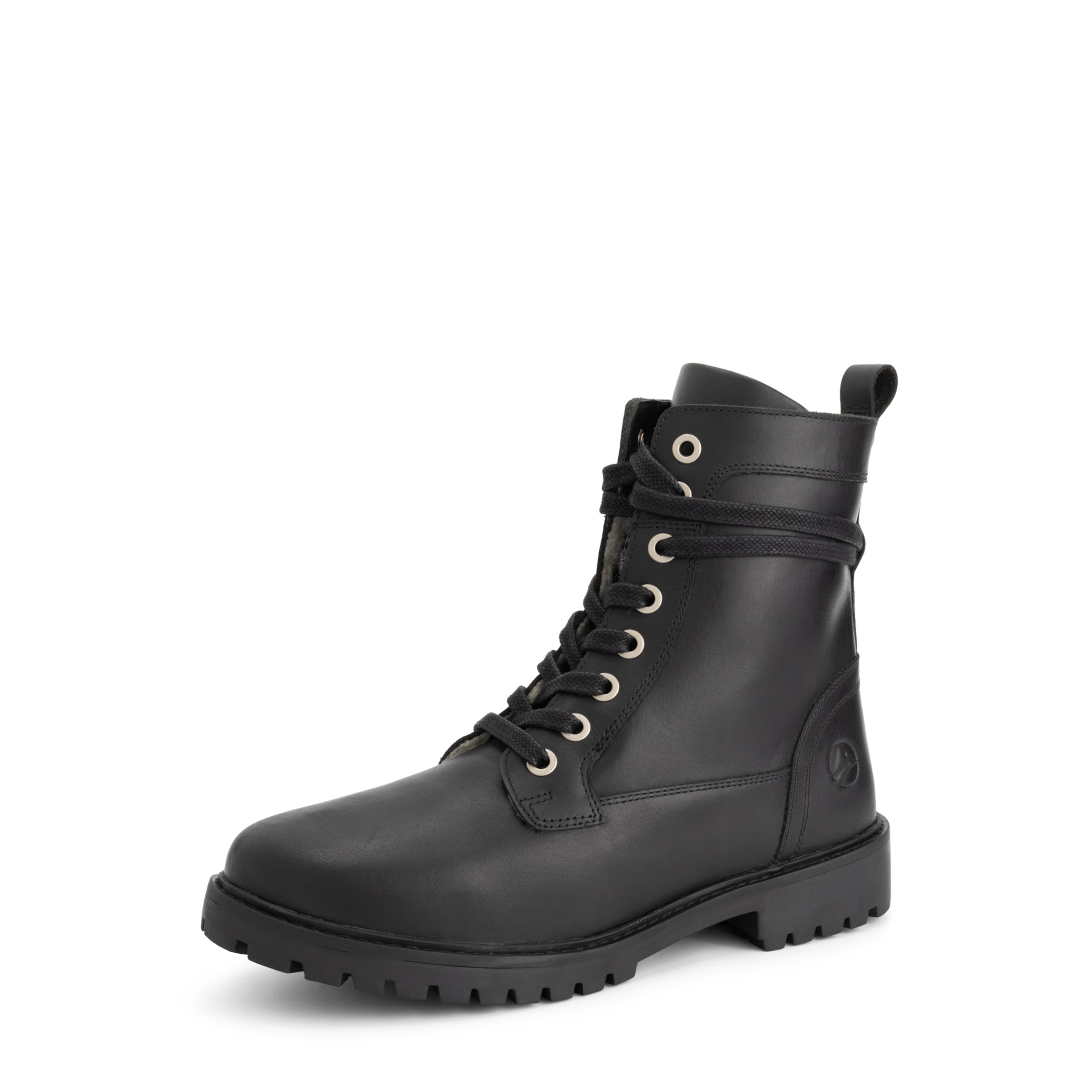 Travelin Lace-up boots 'Logstrup' in Black: front