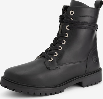 Travelin Snørestøvler 'Logstrup' i sort: forside