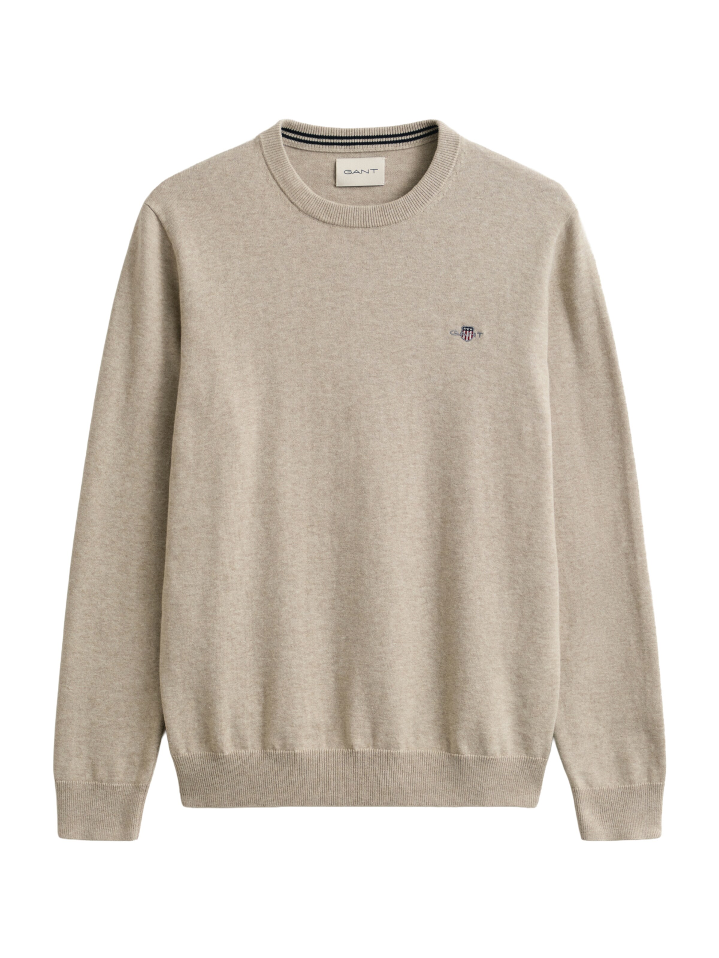 GANT Свитер 'CLASSIC' в Бежевый: спереди