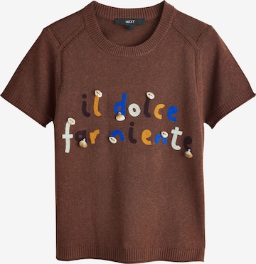 Next Pullover i brun: forside
