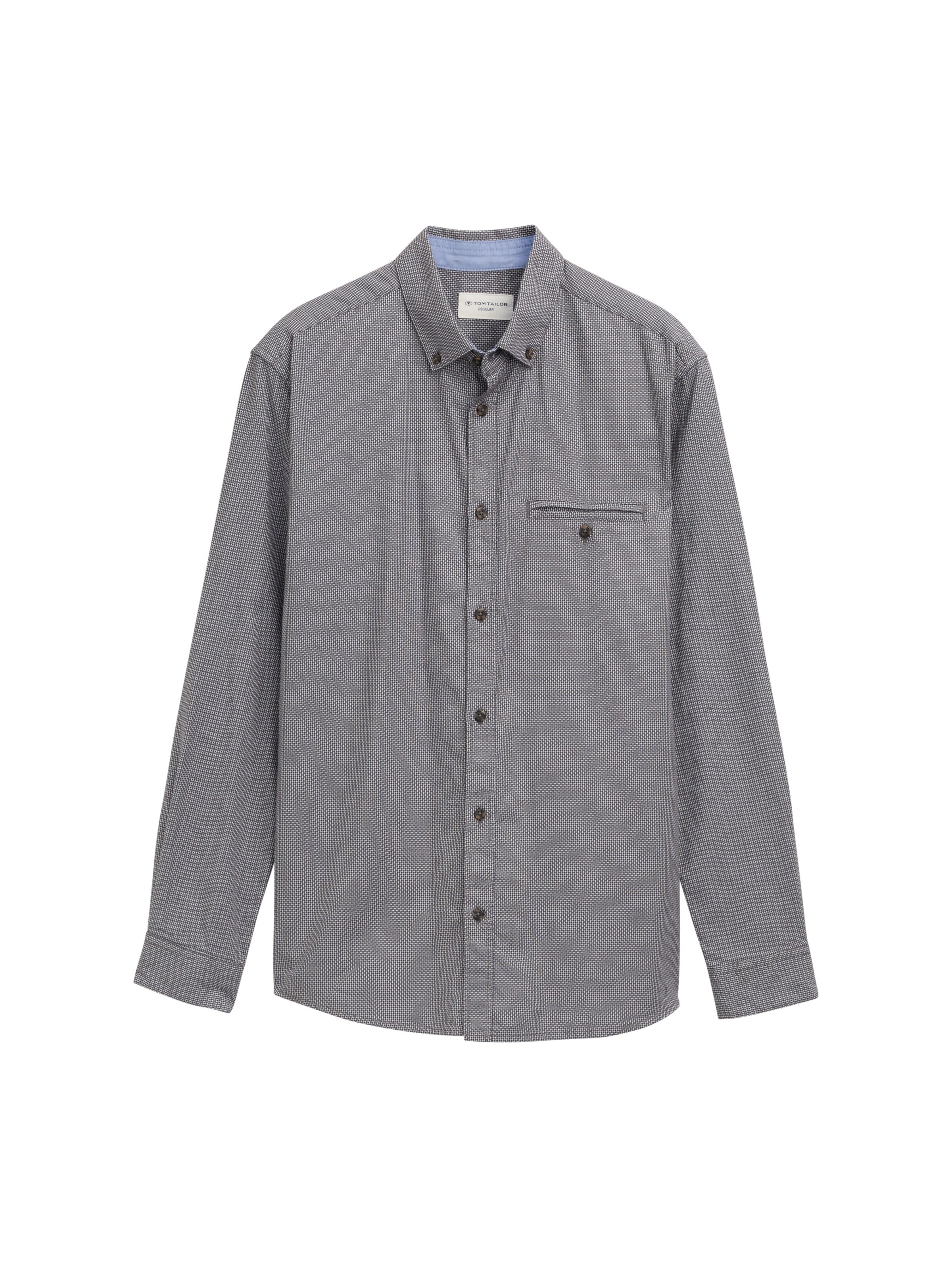 TOM TAILOR Regular Fit Hemd in Grau: Vorderseite