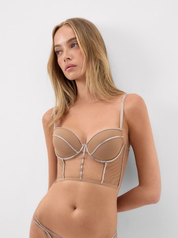 INTIMISSIMI Bustier BH 'Sofia Midnight Summer' in Beige: Vorderseite