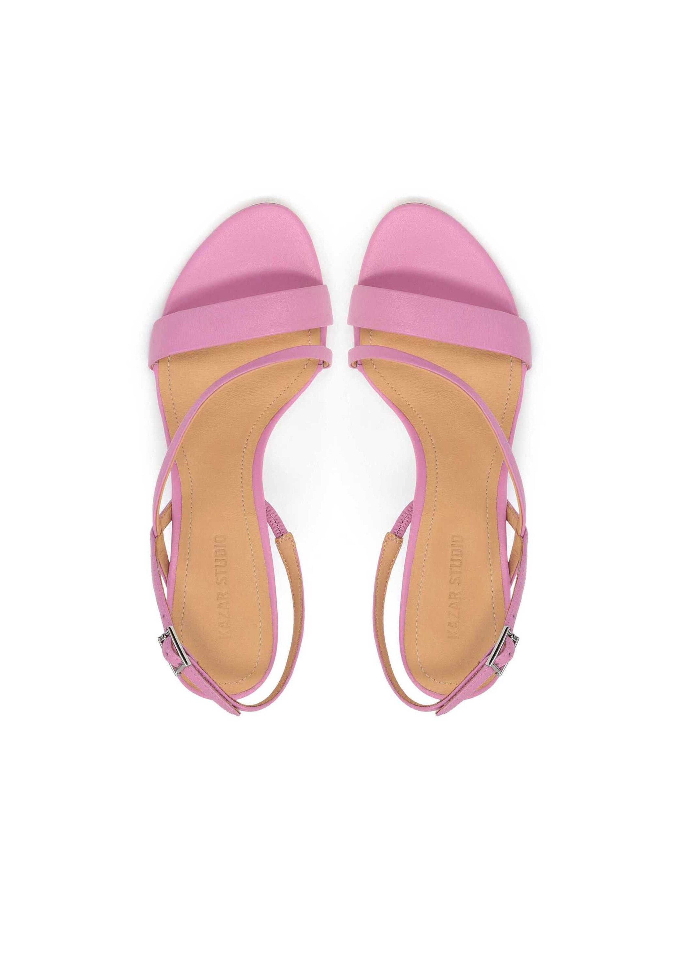 Kazar Studio Sandali s paščki | roza barva