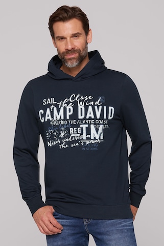 CAMP DAVID Sweatshirt in Blue: front