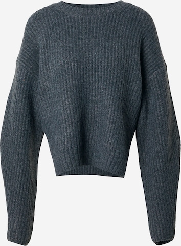 WEEKDAY Sweater 'Ivy' in Grey: front