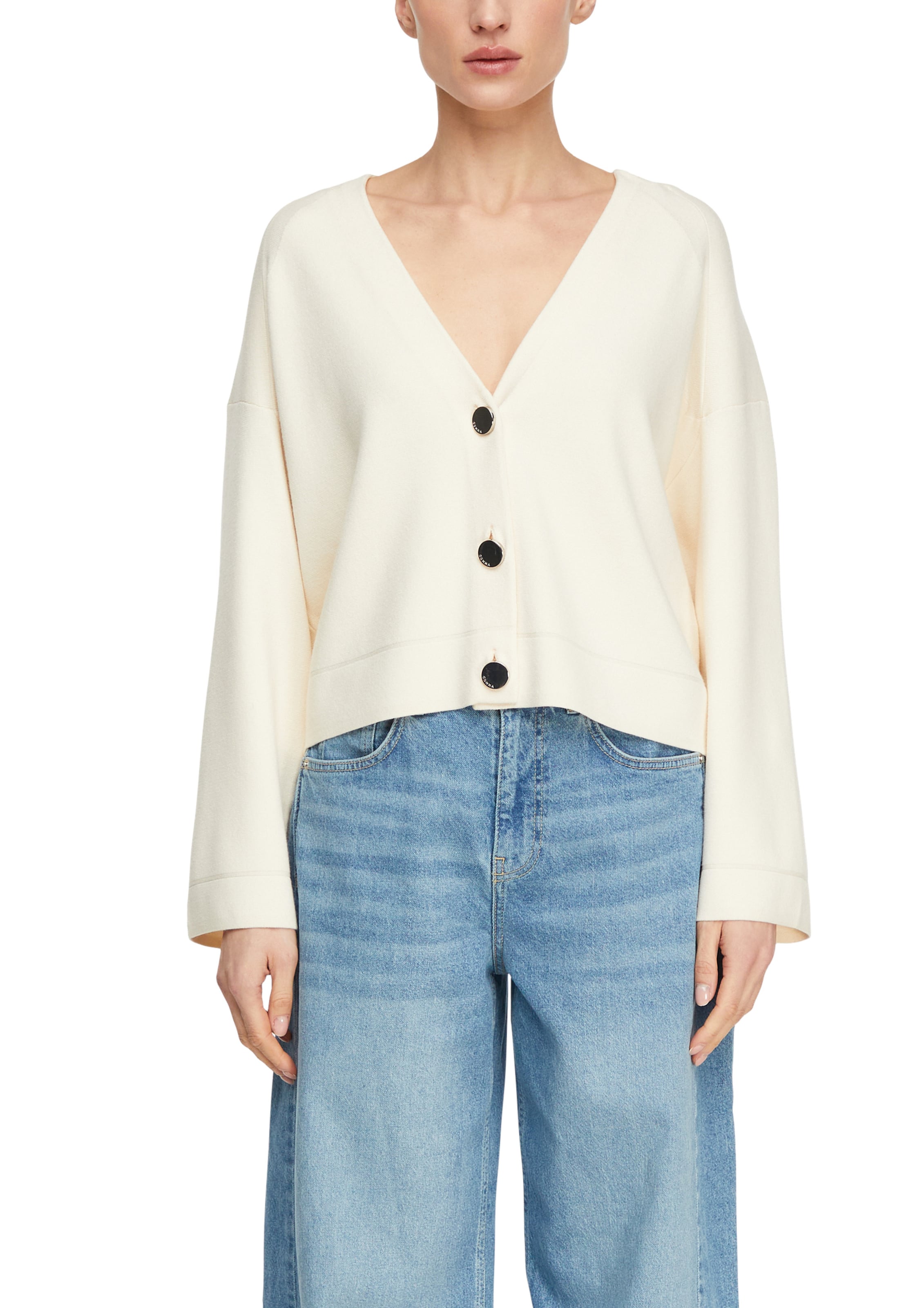 COMMA Gebreid vest in Beige