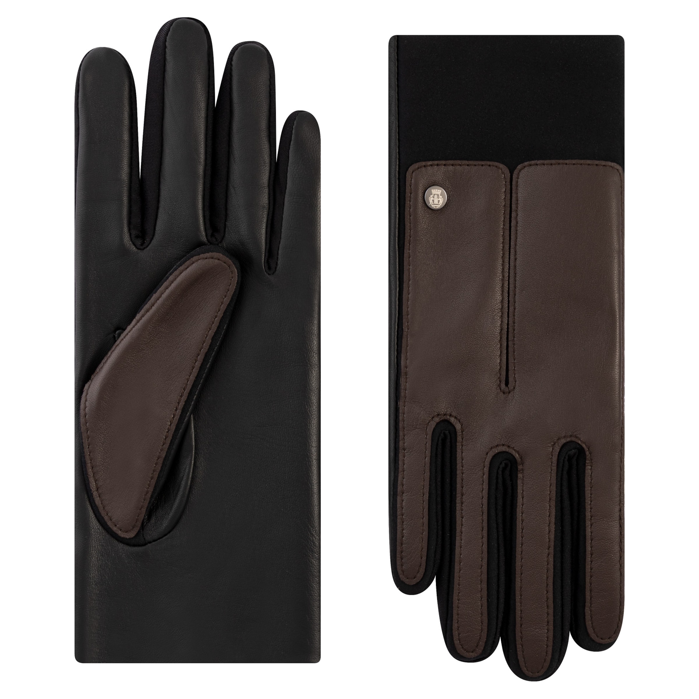 Roeckl Full Finger Gloves ' Stockholm Touch ' in Brown: front