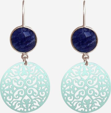 Boucles d'oreilles Gemshine en bleu : devant