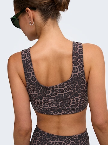 ONLY PLAY - Bustier Sujetador deportivo 'ONPMELEO-2' en marrón