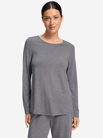 Hanro - Camiseta para dormir ' Natural Elegance ' en gris: frente
