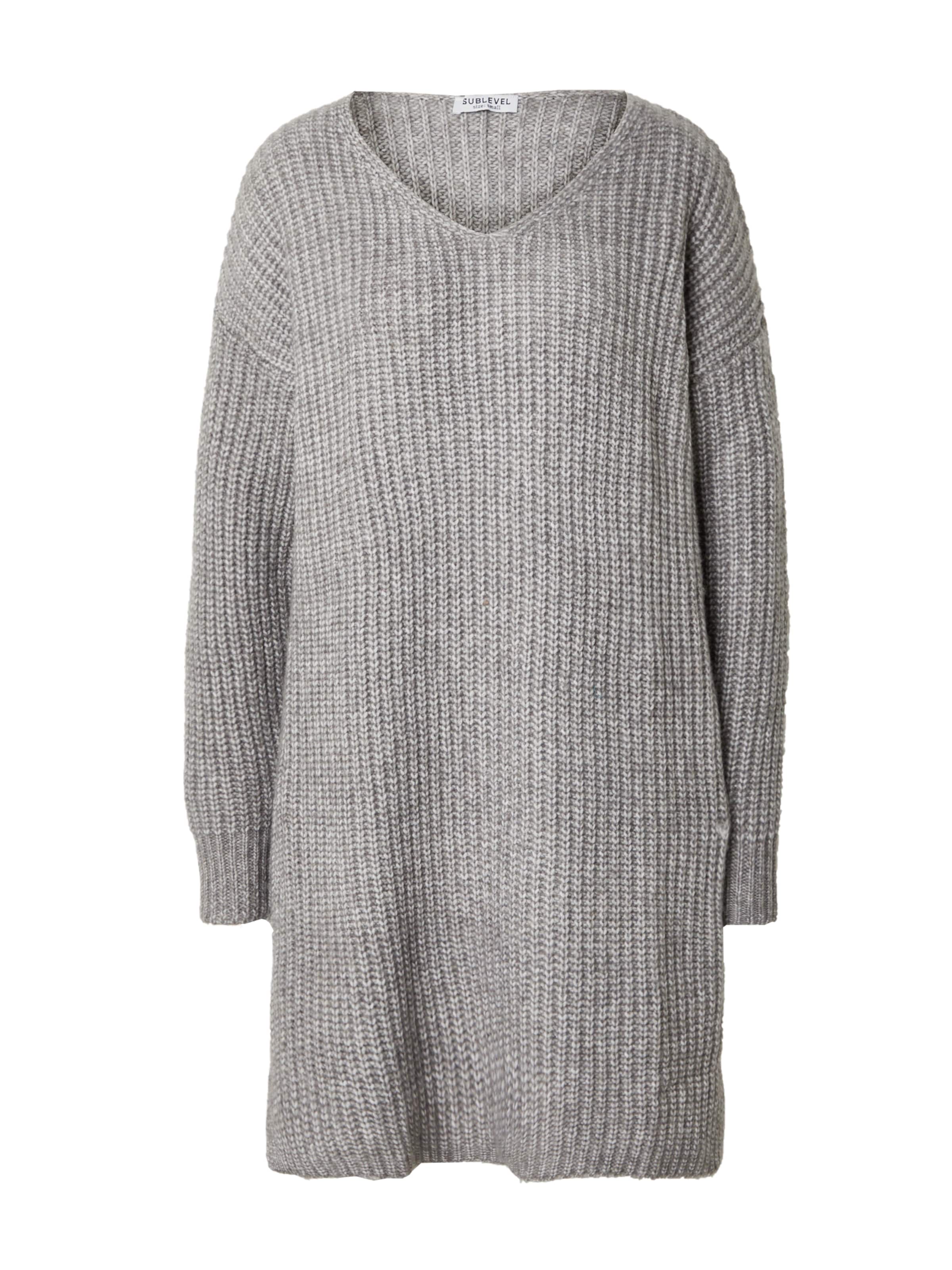 pilka Sublevel Megzta suknelė: priekis