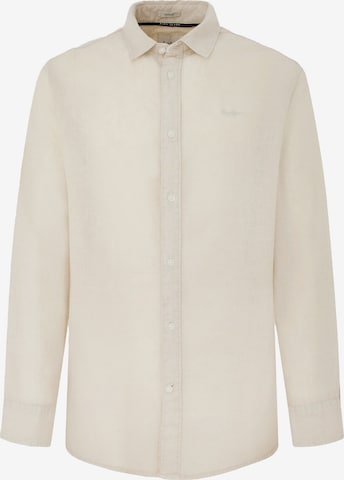 Pepe Jeans Regular fit Button Up Shirt 'PAYTTON' in Beige: front