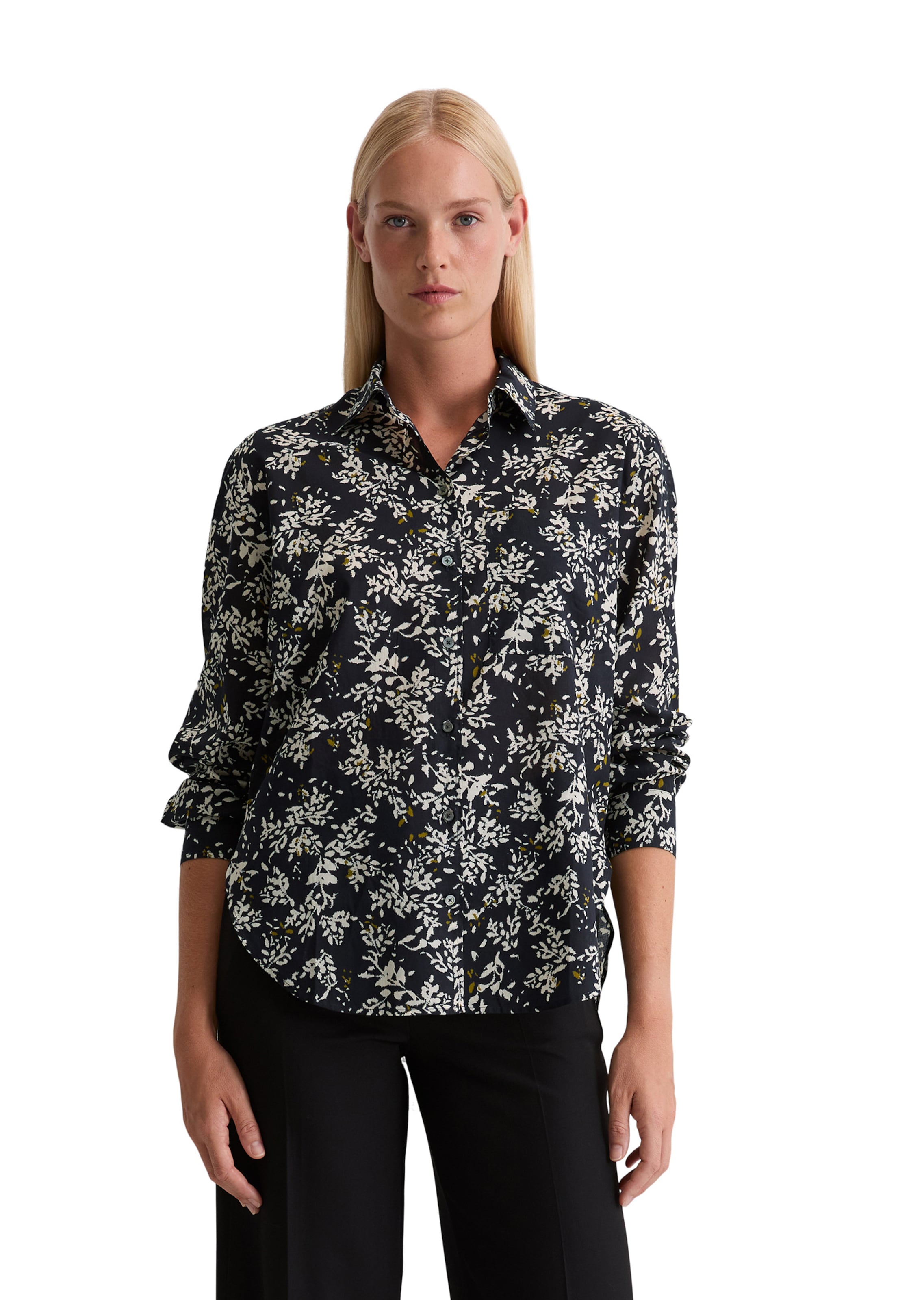 Marc O'Polo Bluza | črna barva: sprednja stran