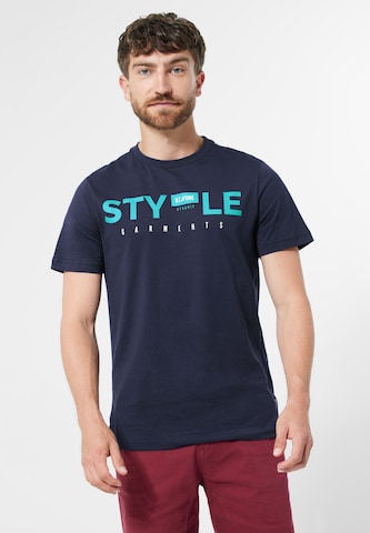 Street One MEN Shirt in Blue: front