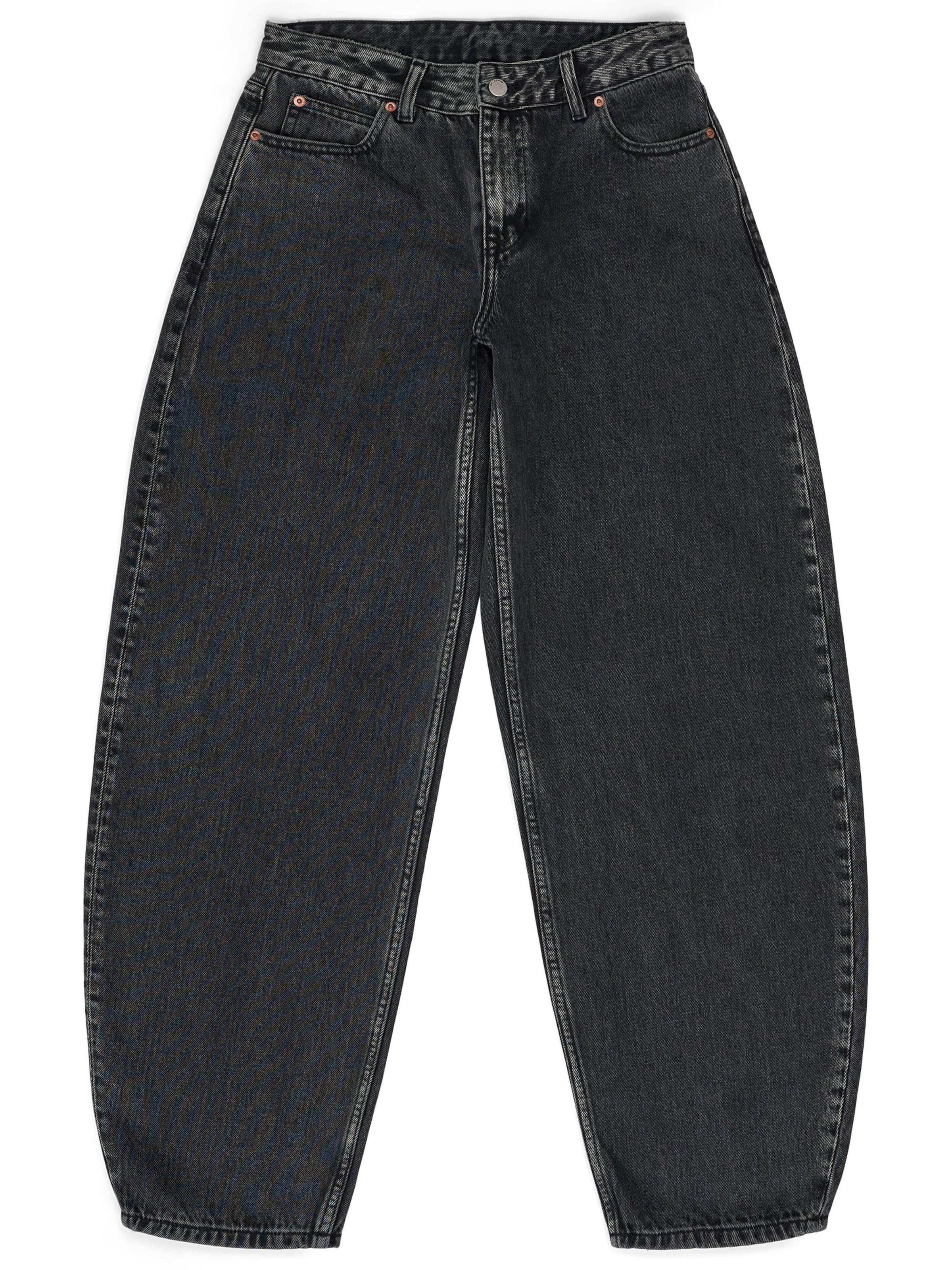 Dr. Denim Jeans 'Nanci Mid Barrel Jeans'‌‌‌‌ in Schwarz: Vorderseite