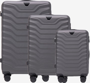 WINGS Trolley 'PEAFOWL' in Grau: Vorderseite