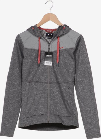 SALEWA Sweatshirt & Zip-Up Hoodie in M in Grey: front
