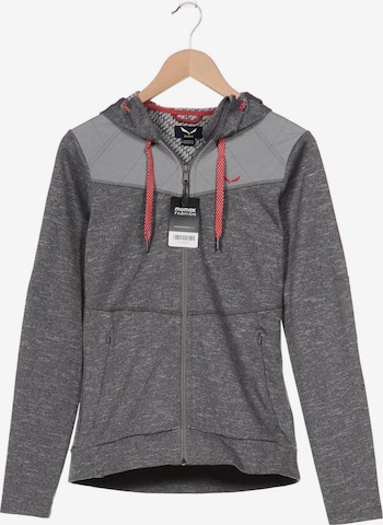 SALEWA Kapuzenpullover M in Grau: predná strana