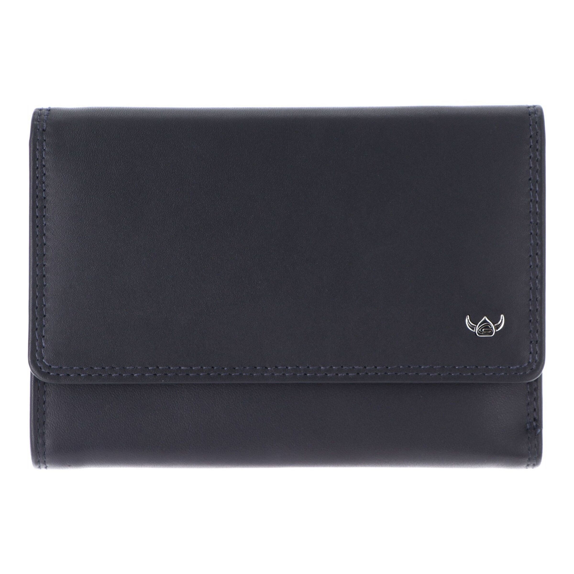 GOLDEN HEAD Wallet 'Polo' in Blue: front