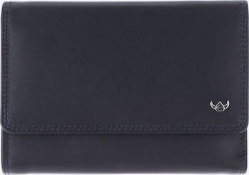 GOLDEN HEAD Wallet 'Polo' in Blue: front