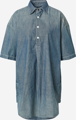 Robe-chemise G-Star RAW en bleu : devant