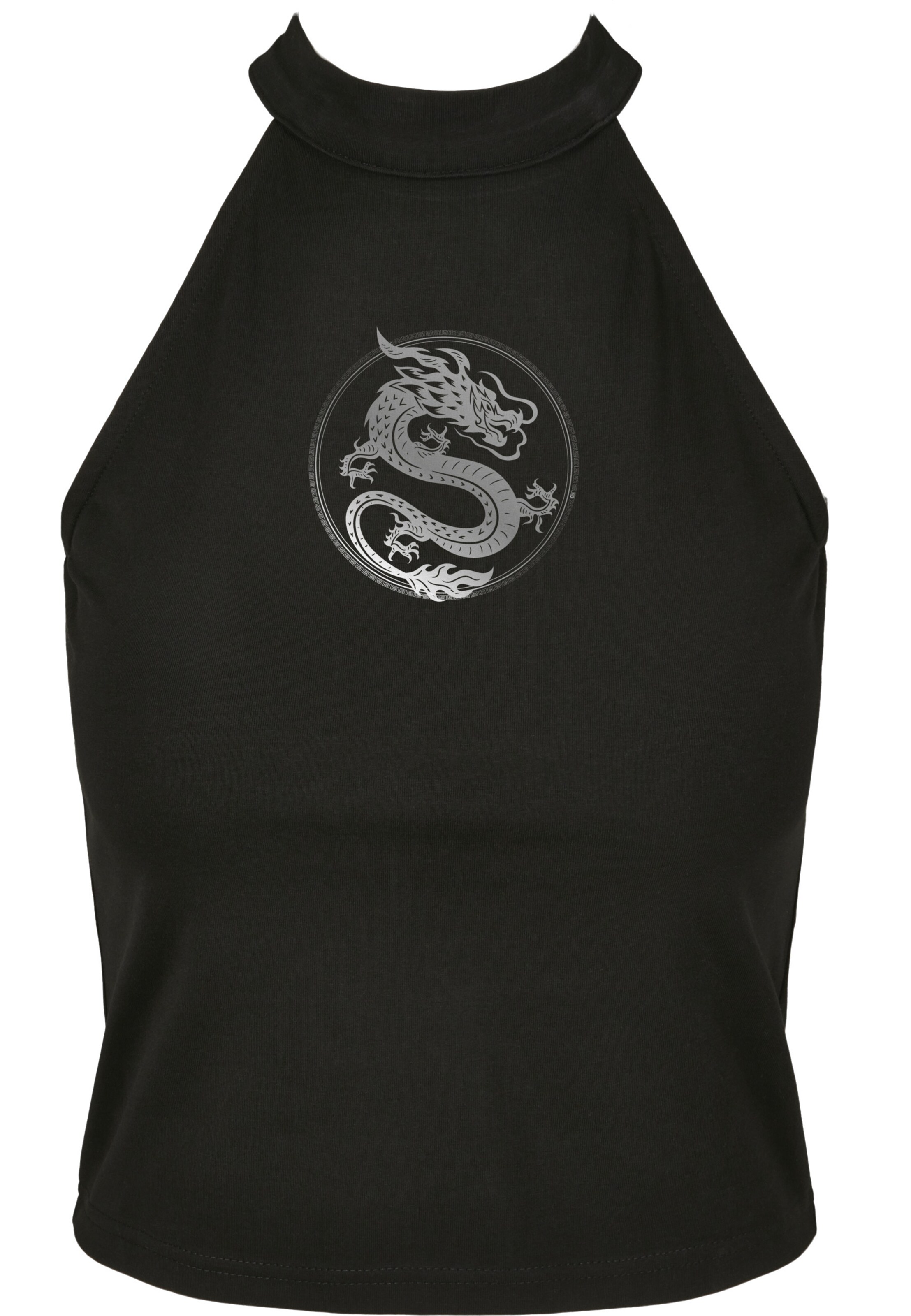 Mister Tee Top 'Dragon' in Schwarz: Vorderseite