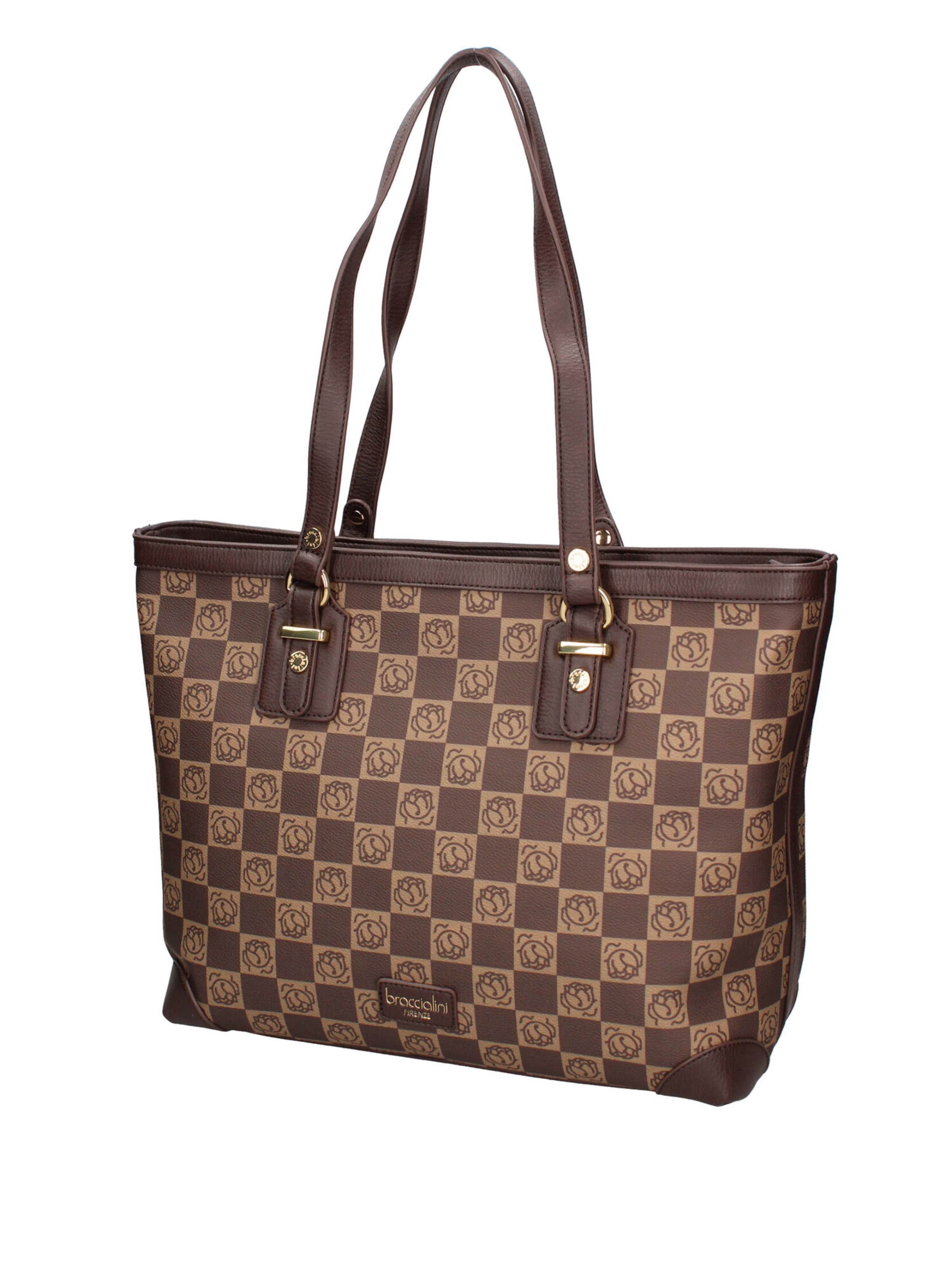 Borsa a spalla di Braccialini in marrone: frontale