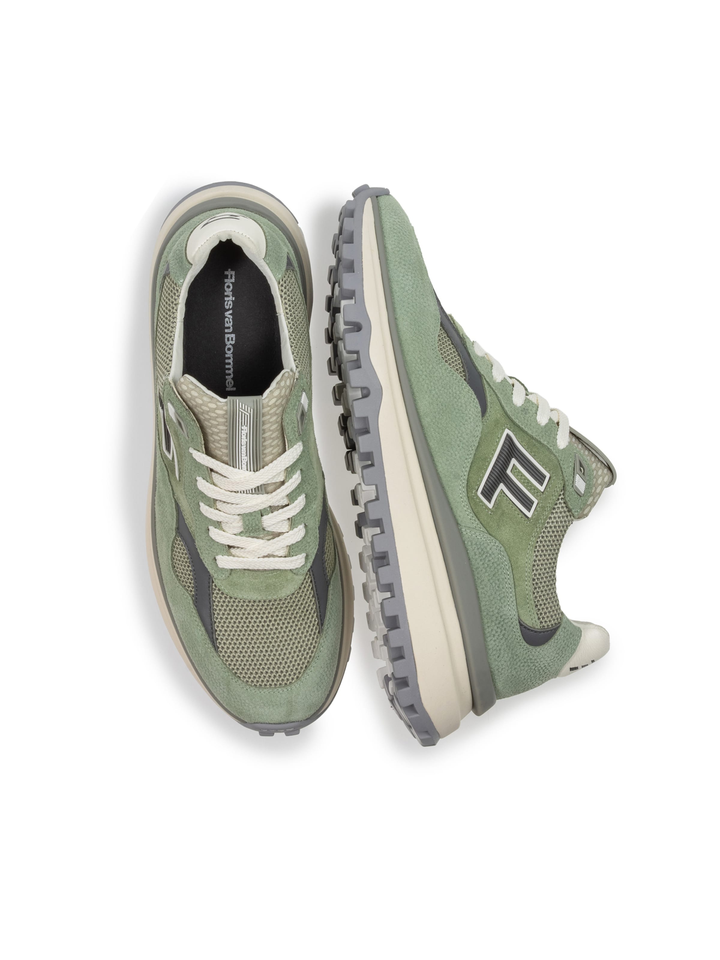 Floris van Bommel Sneakers laag 'DE GRIPPER 01' in Groen