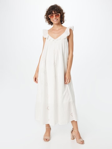 ONLY فستان صيفي 'Irma' بلون أبيض