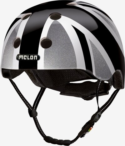 Melon Helm in grau / schwarz / weiß, Produktansicht