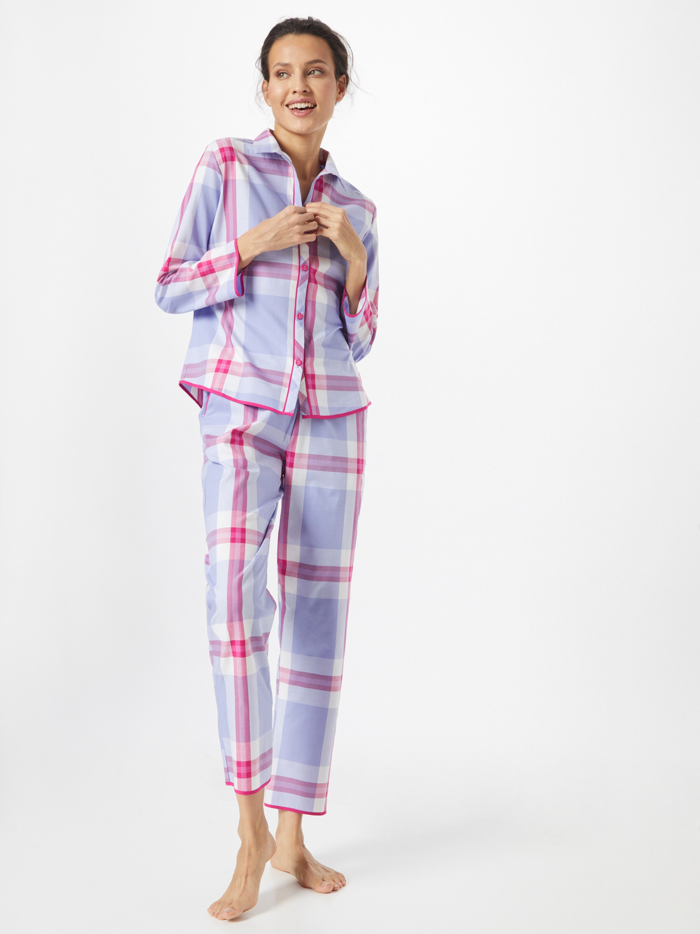 Frauen Wäsche Cyberjammies Pyjamahose 'Carrie Checks' in Mischfarben - NF33828