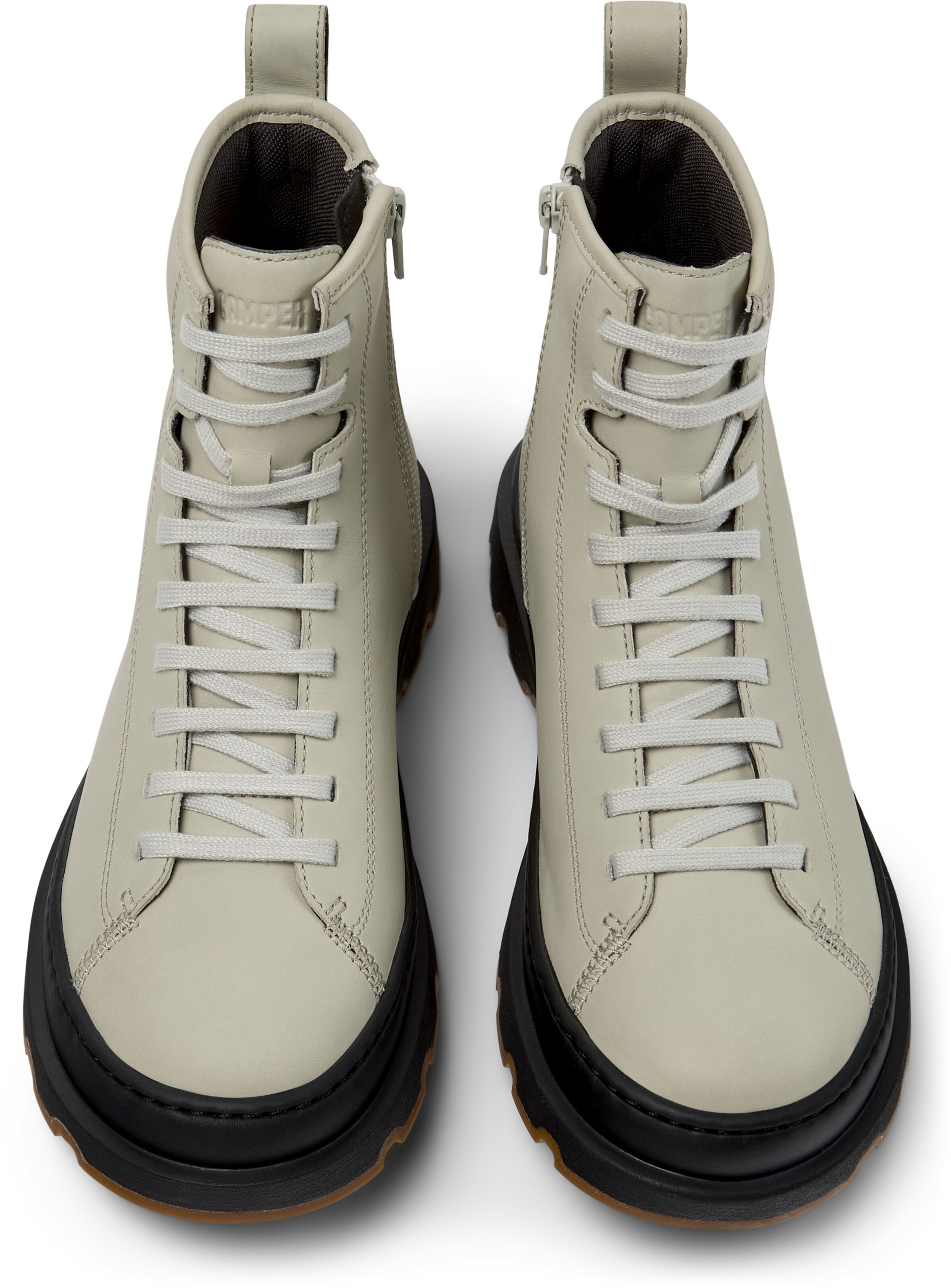CAMPER Lace-up bootie 'Brutus' in Beige