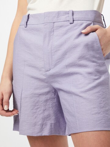 DRYKORN Regular Trousers with creases 'Affair' in Purple